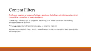 Contentfilter Security Technologys: Access Control, Firewall, VPN | PDF