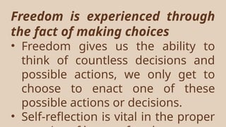 Psychological Freedom Example Lesson 5 - The Freedom of the Human Person.pptx