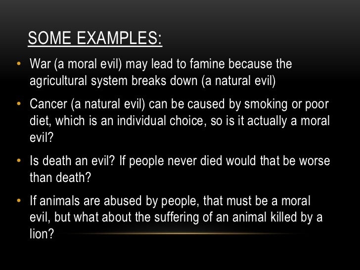 Evil and suffering essay