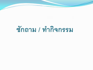 ซักถาม / ทากิจกรรม

 