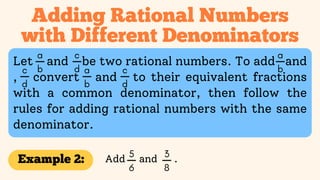 Lesson 5&6_Rational Numbers and its examples | PDF
