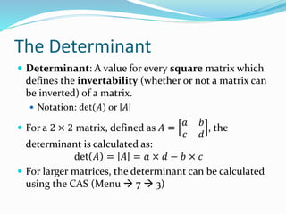 Lesson 5 a matrix inverse | PPTX