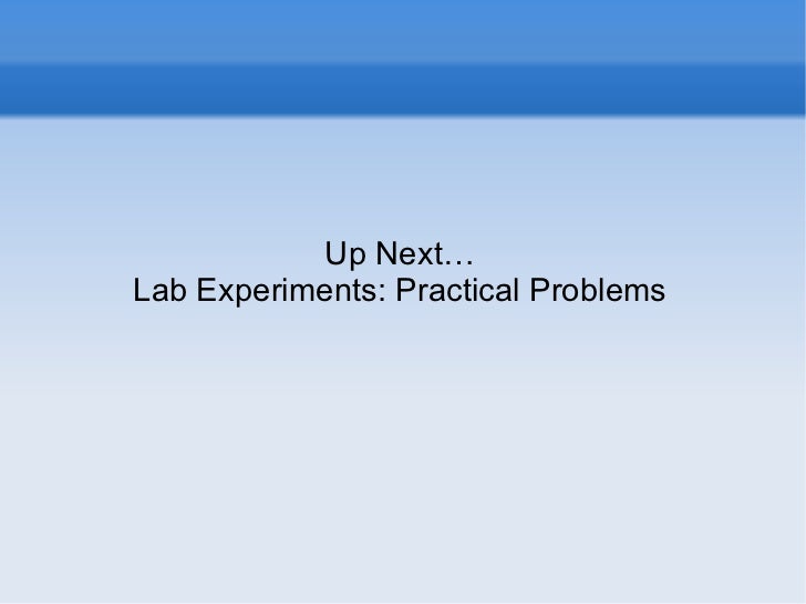 AS Sociology Experiments