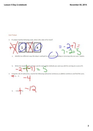 Lesson 5 Day 2.notebook
2
November 05, 2015
 