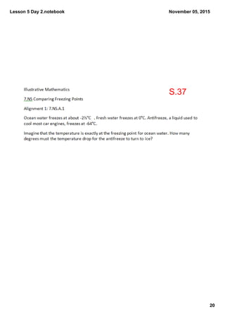 Lesson 5 Day 2.notebook
20
November 05, 2015
S.37
 