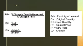 lesson 5 elasticity of demand & movement of demand... Lesson 5 Elasticity of Demand & Movement of Demand Curve | PPTX