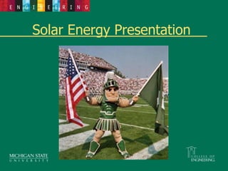 Solar Energy Presentation
 