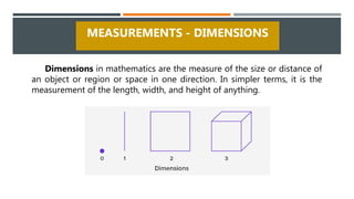 Dimensions Math Examples Lesson 5 Perform Mensuration and Calculation | PPTX
