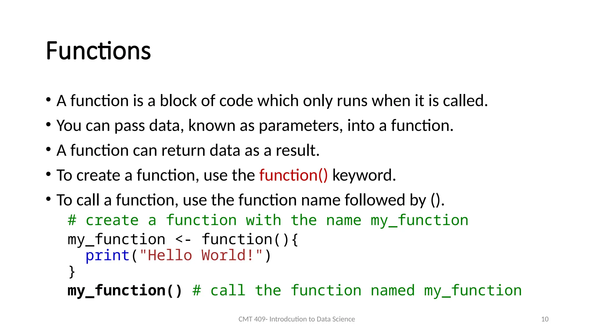 Lesson 5 R Control Structures and Functions 2024 Notes.pptx