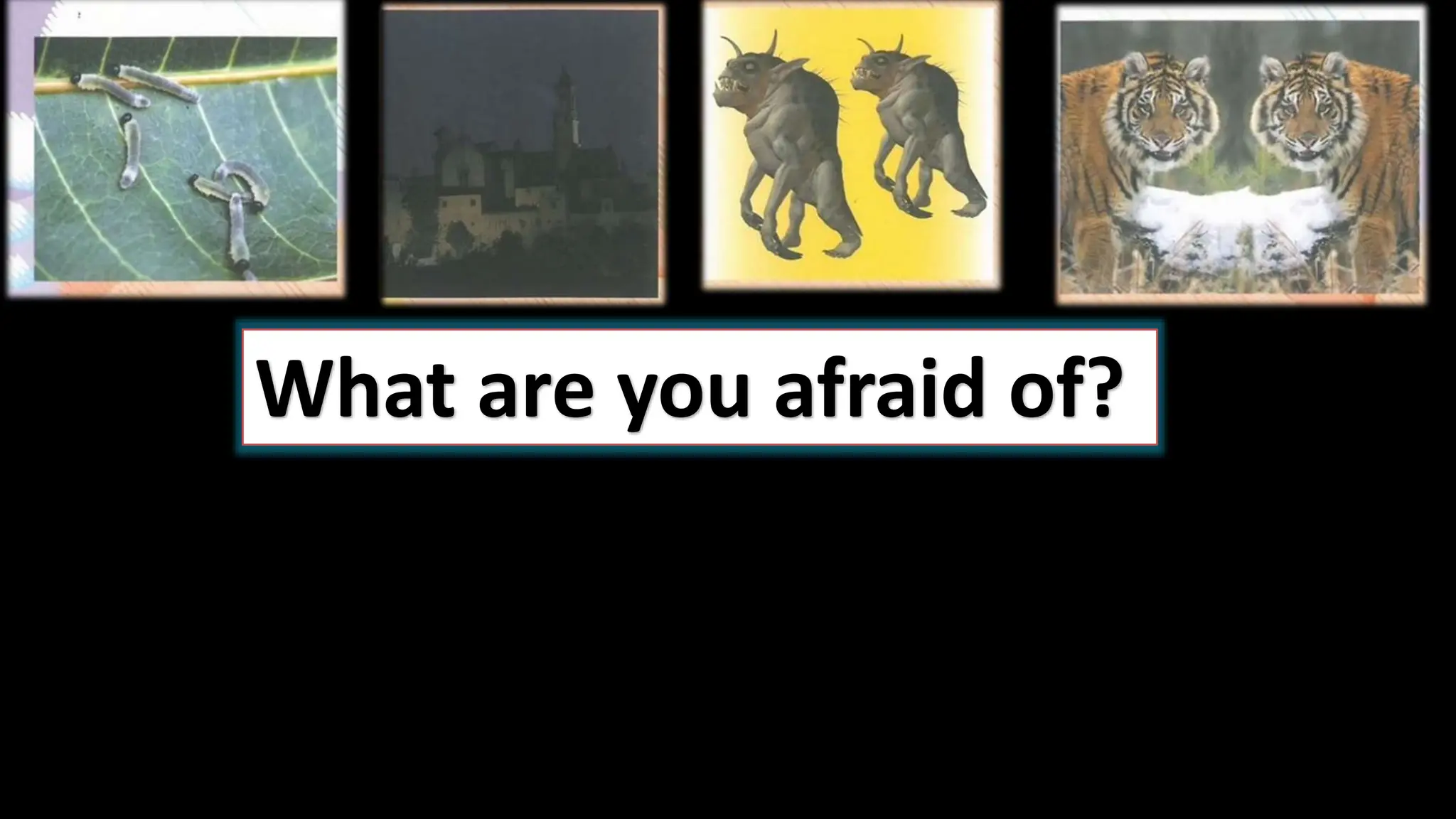 What are you afraid of?