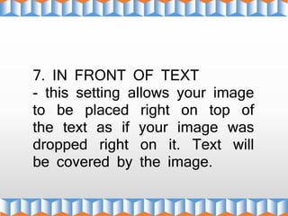 Lesson 6: INTEGRATING IMAGES AND EXTERNAL MATERIALS | PPTX