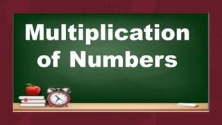 Multiplication
of Numbers
 
