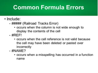 All about Microsoft Excel: Parts, Formulas
