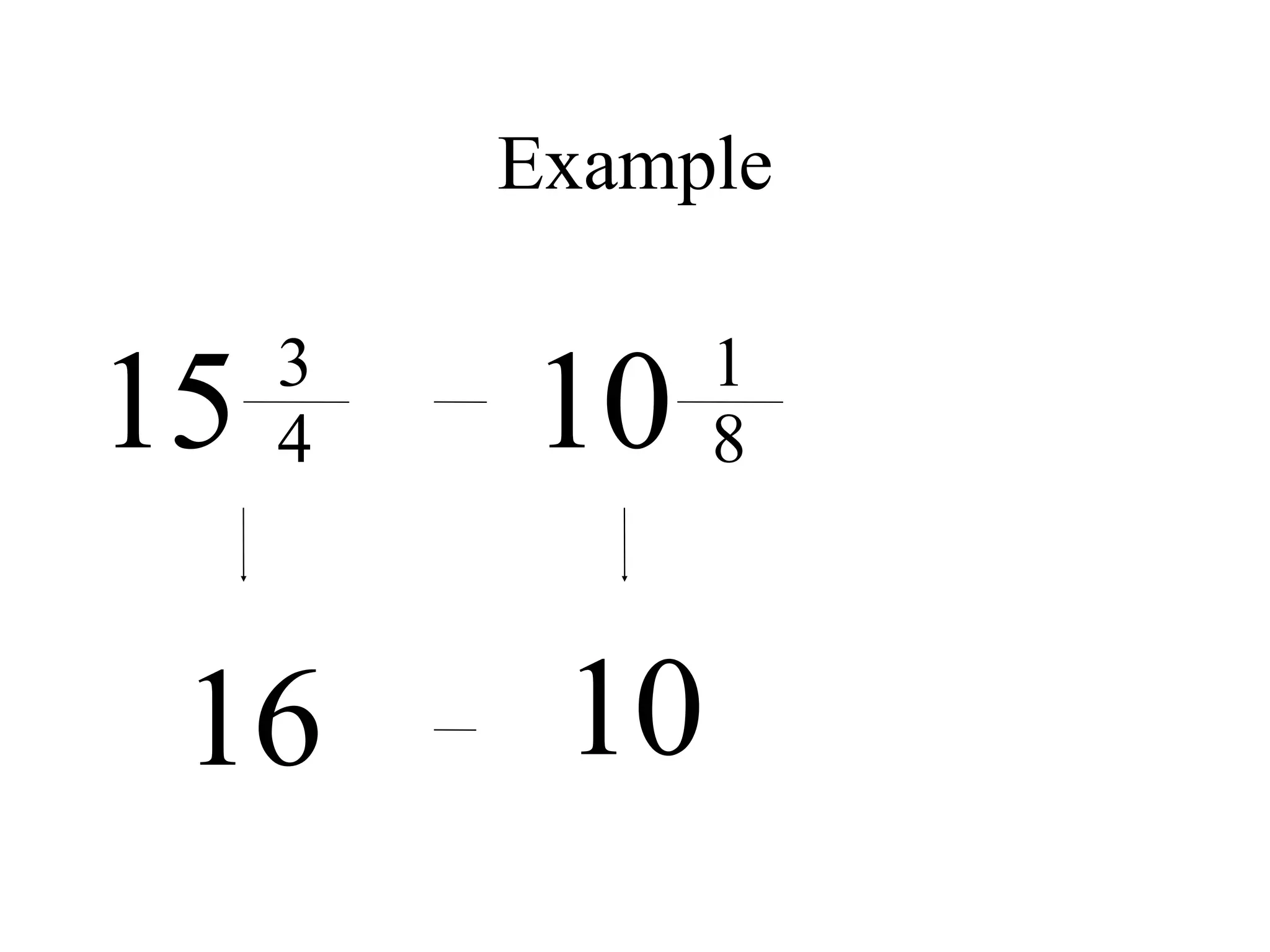 Example


15   3
     4   10    1
               8



 16       10
 