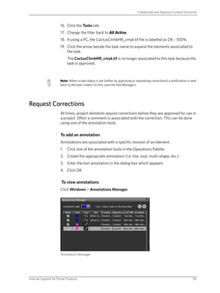 Lesson 6 - Collaborate And Approve Content
