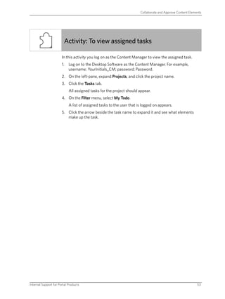 Lesson 6 - Collaborate And Approve Content