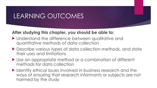 Business Research Method - Data Collection for Research | PPTX