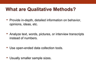 Establish Method Lesson 6 - Evaluation Methods - Establishing a well structured M & E ...