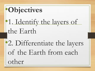 Lesson 6 in Erath and Life science- Layers of the Earth. | PPT