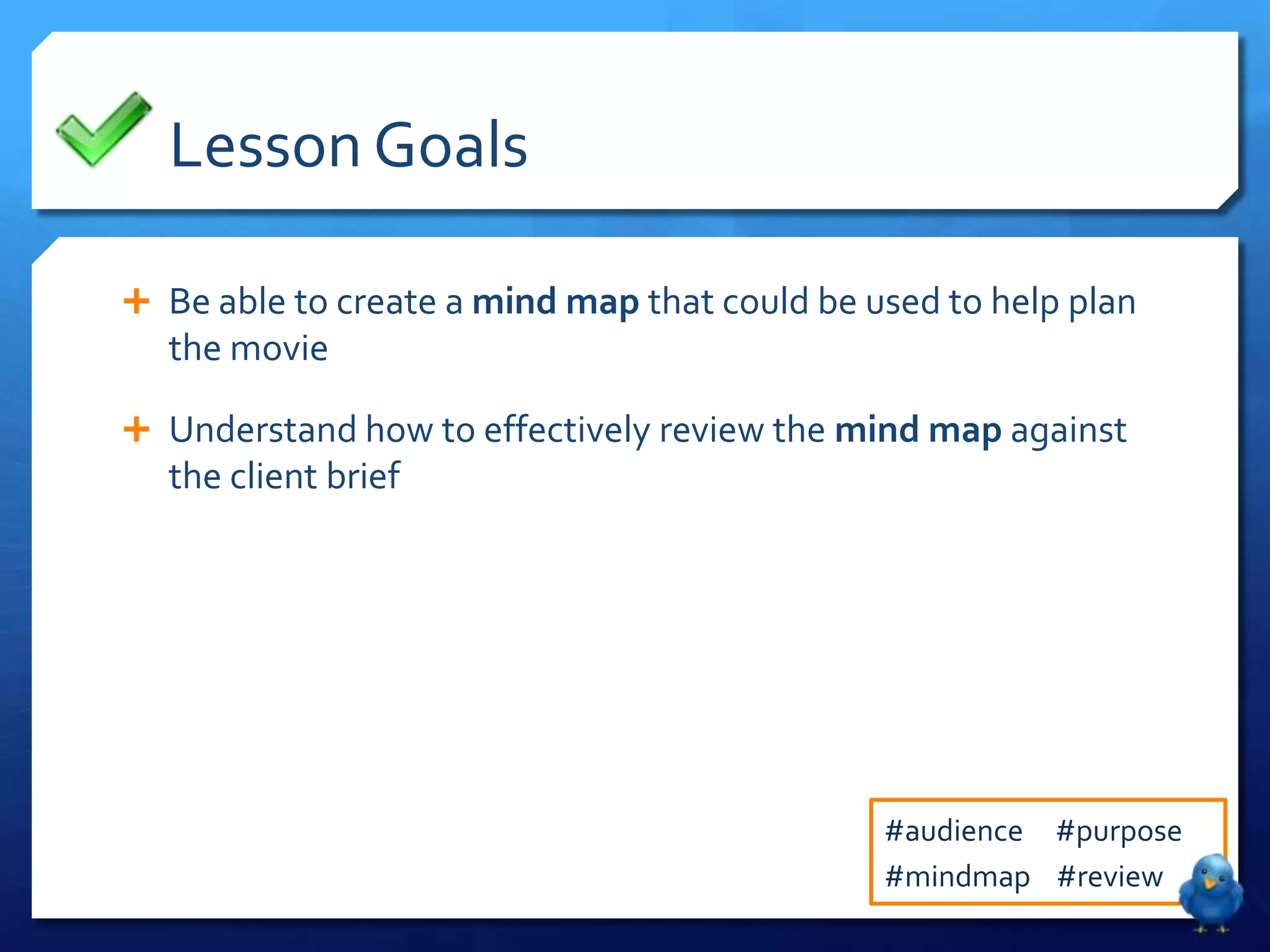 Unit 201 - Lesson 6 - Make a Mind Map | PPT
