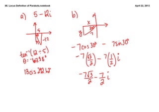 68. Locus Definition of Parabola.notebook   April 22, 2013
 