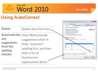 Word Lesson 6A Proofing | PPTX