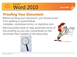 Word Lesson 6A Proofing | PPTX | Desktop Publishing | Computer Software ...