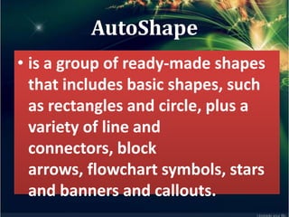 Autoshape and word art (for ygroup) | PPTX