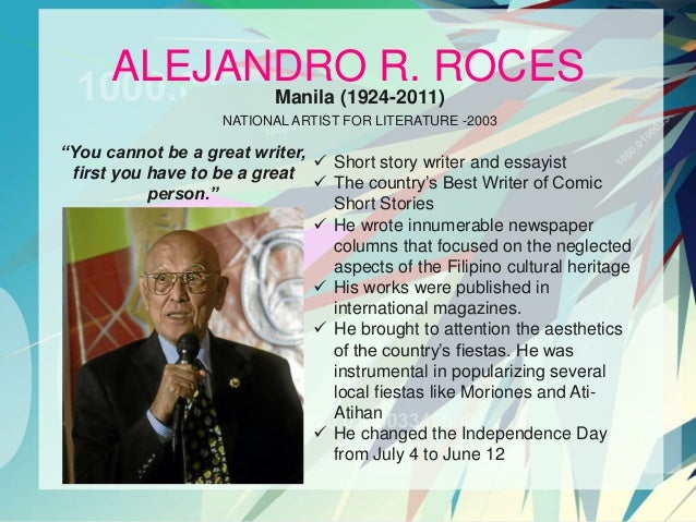 Levi celerio contribution to philippine literature picture