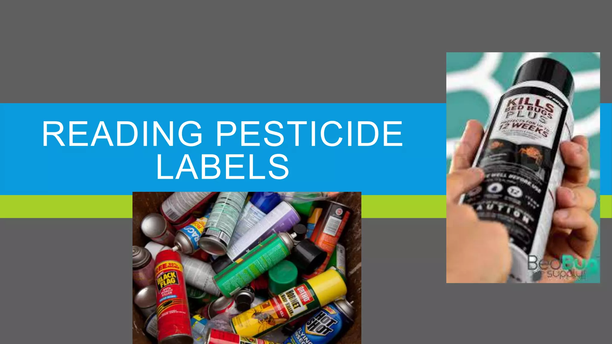 READING PESTICIDE
LABELS