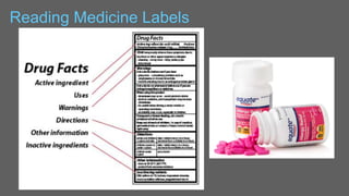 Importance of reading product labels ppt