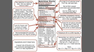 Reading food labels grade 4 ppt