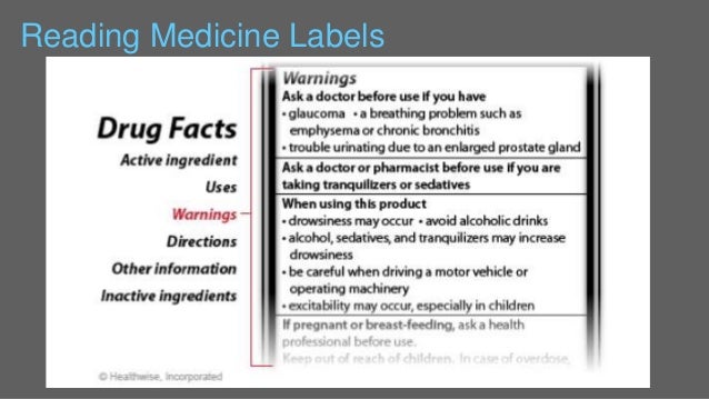 The importance of reading product labels