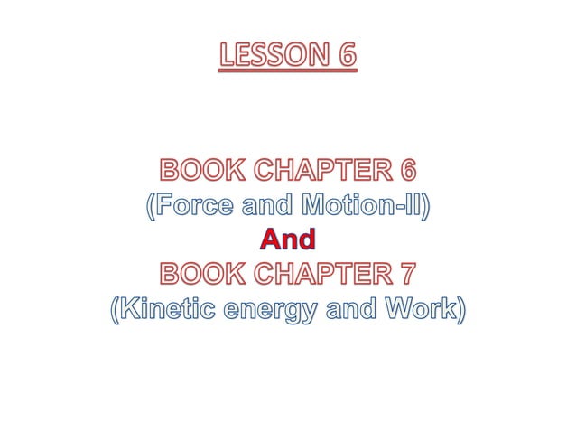 force and motion kinetic energy and work aiub | PPT