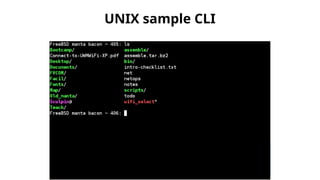 UNIX sample CLI
 