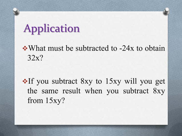 Lesson 6 subtraction of polynomials | PPSX