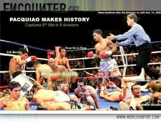 Captures 8th title in 8 divisions
 