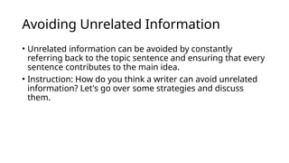 Comprehensive Guide to Writing Effective Paragraphs and Sentences | PPTX