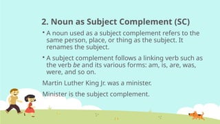Grade 5 English Grammar Skill Uses of Noun | PPTX