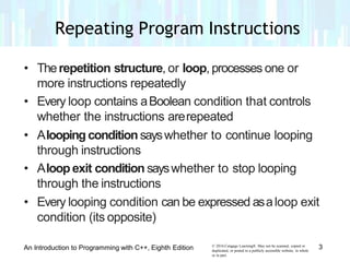 Lesson 7.1 repitition structure | PPT