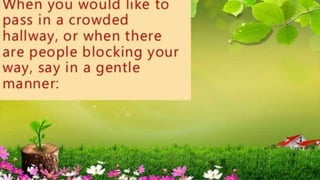 Courtesy and Polite Expressions