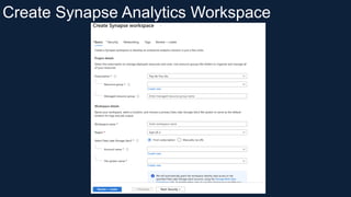 introduction to azure synapse analytics. | PDF