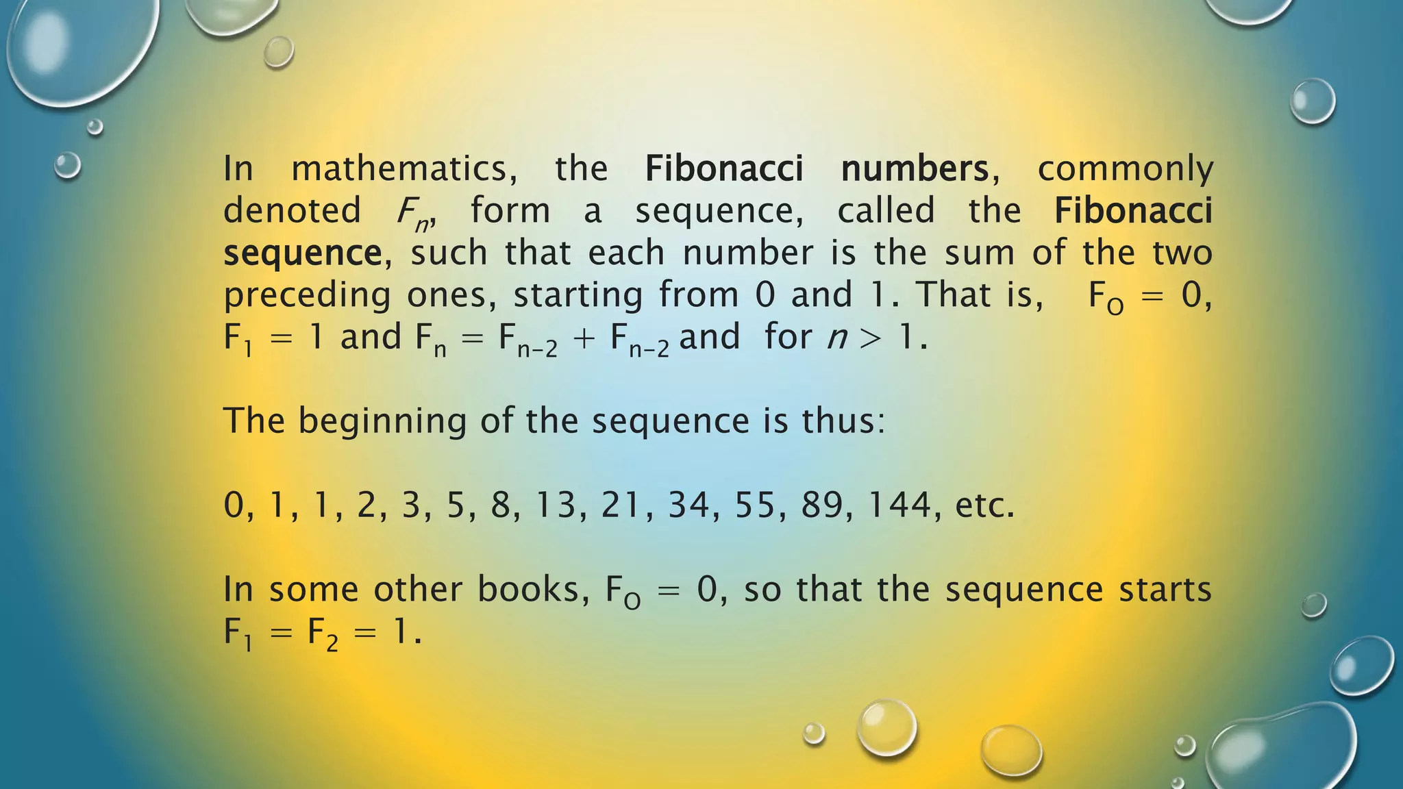 Lesson 7 fibonacci numbers | PPTX | Chemistry | Science