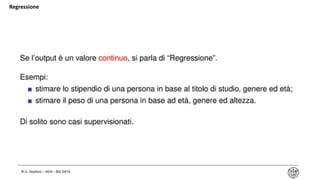 © G. Deplano – IADA – BIG DATA
Regressione
 