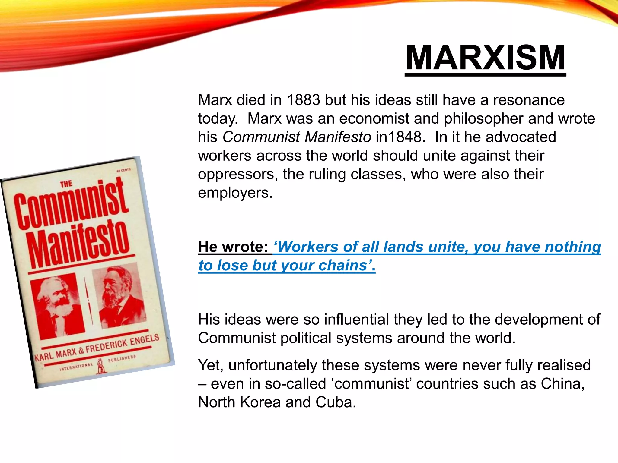 Lesson 7 Marxism and cultural hegemony | PPTX
