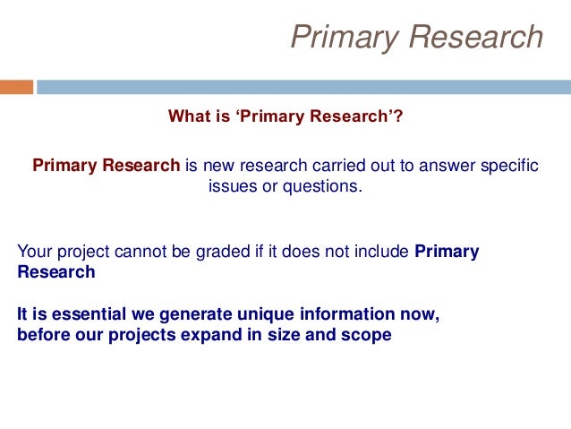 primary research article examples