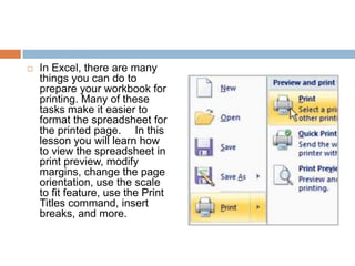 Lesson 7 Printing Workbooks | PPTX