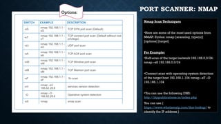 Cyber security-Active Scanning Networks-Nmap | PPTX