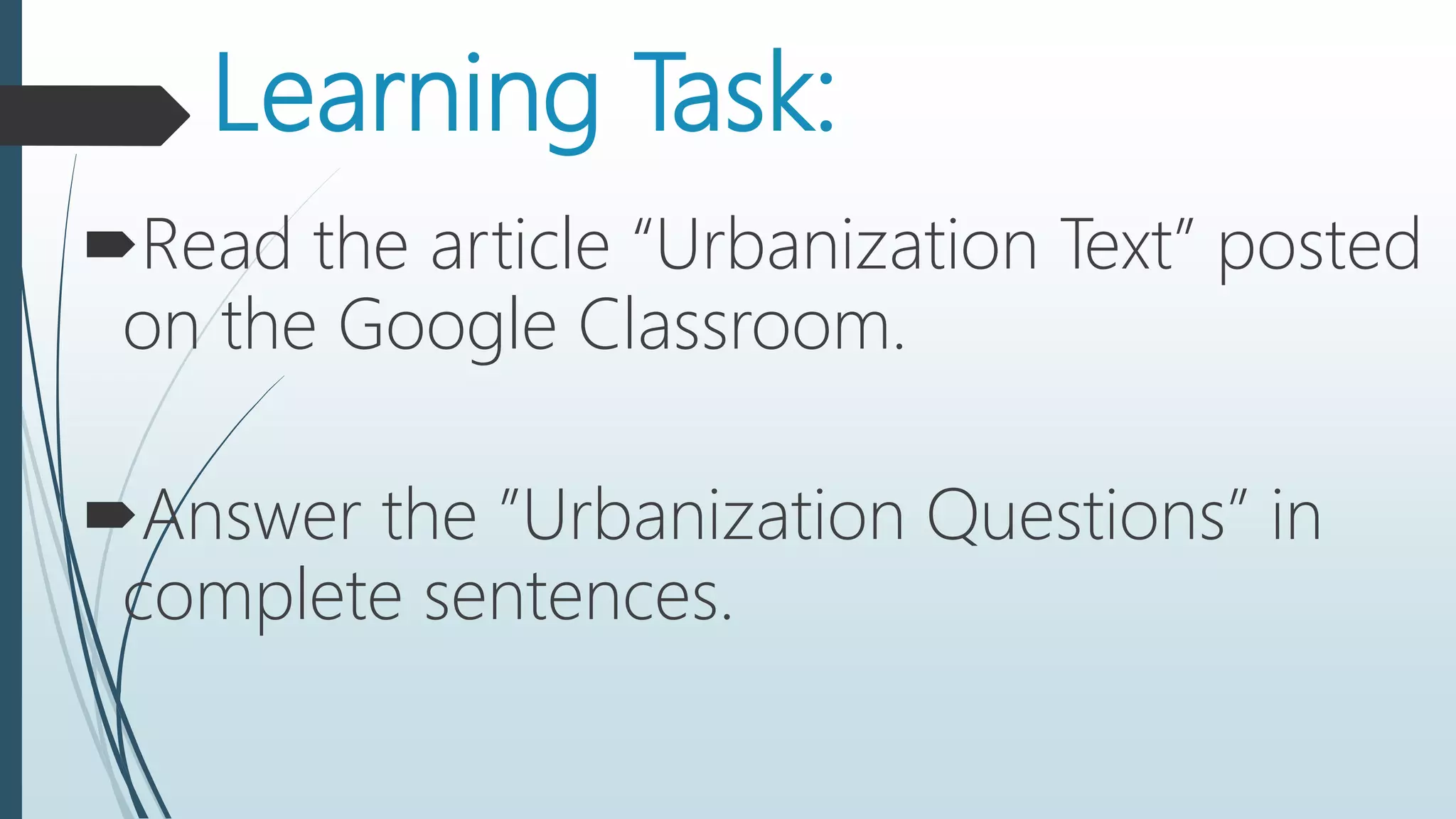 Lesson 7 urbanization* | PPTX