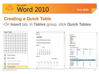 Word Lesson 7A PPT | PPTX